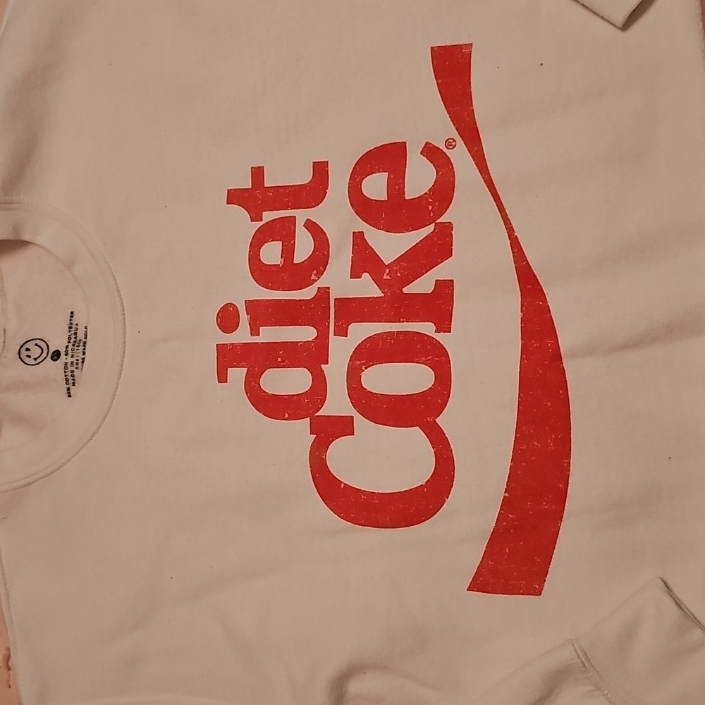 Diet Coke White and Red Sweatshirt - Picture 2 of 2